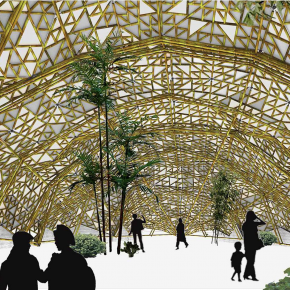 Pavillon Fractal Bamboo