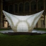 Trabeculae Pavilion 3d printed by Delta WASP